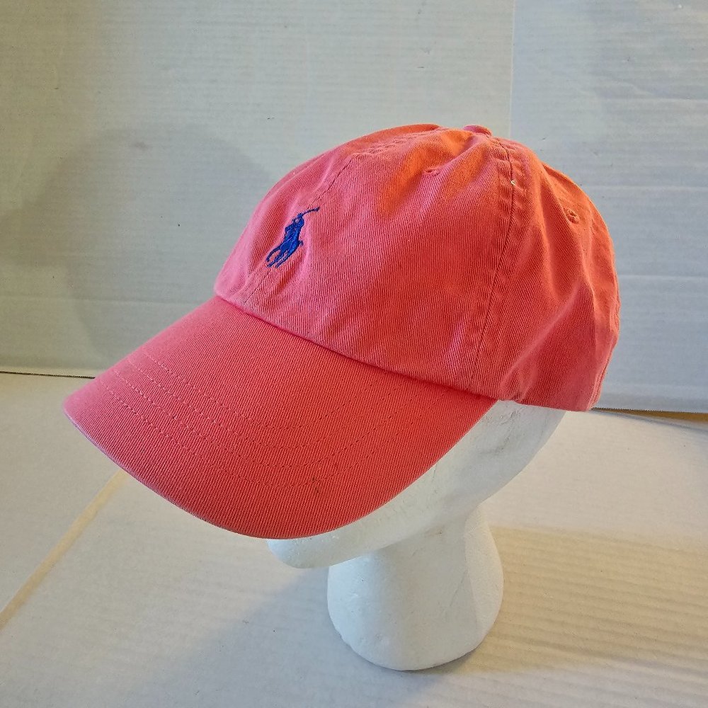 Polo Ralph Lauren Baseball Golf Cap Adjustable Pink Strapback Blue Pony Logo